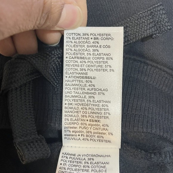 Boys Medium ( 8 Years) Black Fleece Jogger Sweatpants - Picture 9 of 13